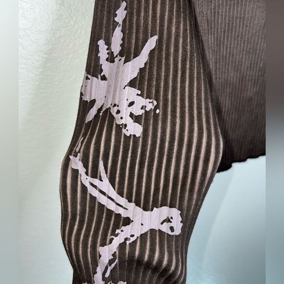 Urban Outfitters Y2K Ribbed Off The Shoulder Top - Picture 10 of 11